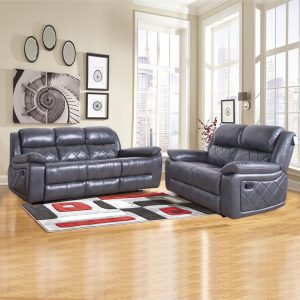 Living Room Couch Leather Power Recliner sofa set