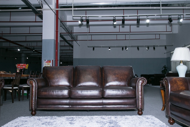 Best Selling Sofa Chair Hand Rubbed Leather Chair Burnished Leather Chair