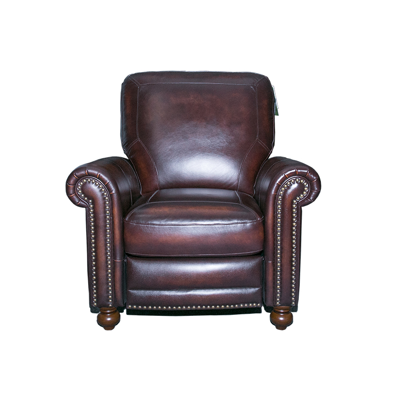 Best Selling Sofa Chair Hand Rubbed Leather Chair Burnished Leather Chair