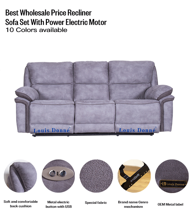 modern fabric recliner sofa