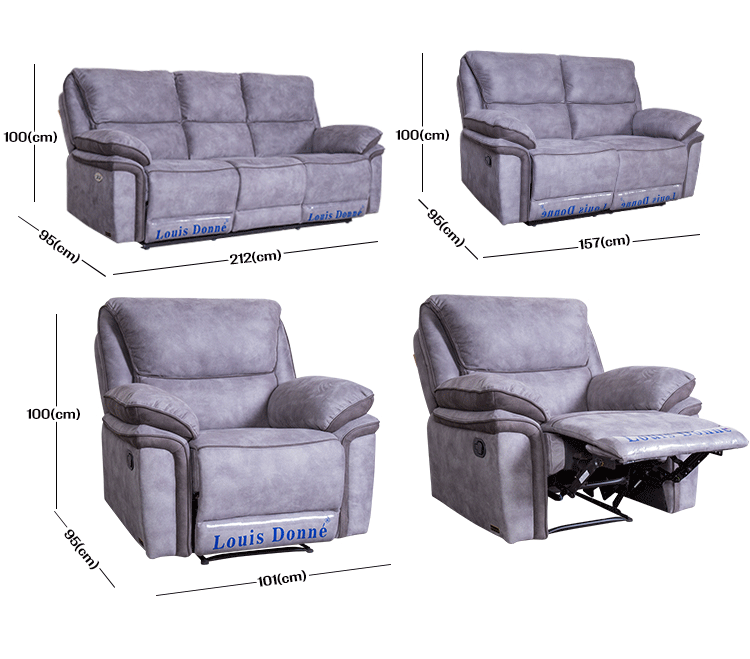 modern fabric recliner sofa