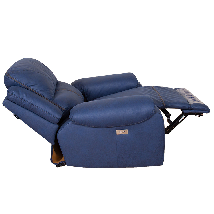 modern navy fabric electric recliner sofa Shenzhen Mebon Furniture Co
