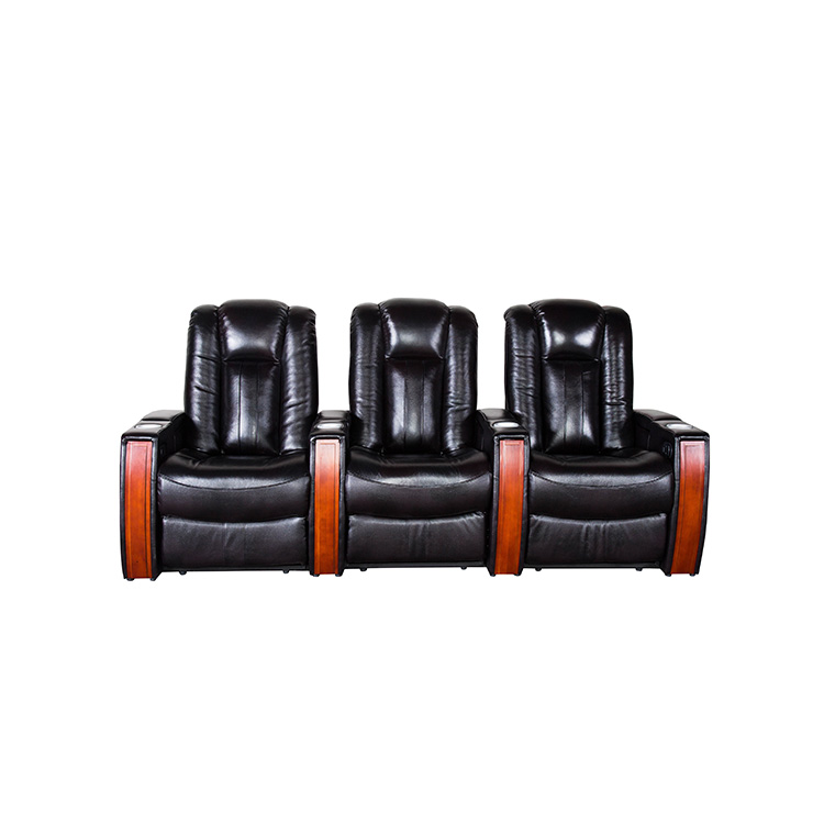 home theater leather sofa