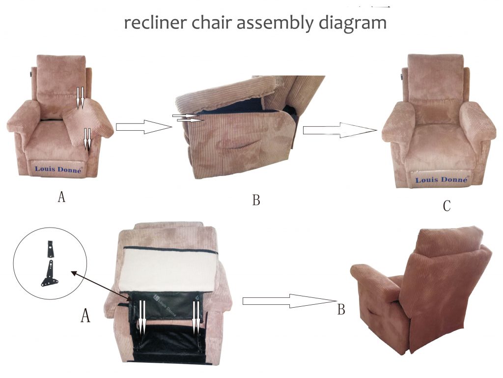 fabric recliner sofa