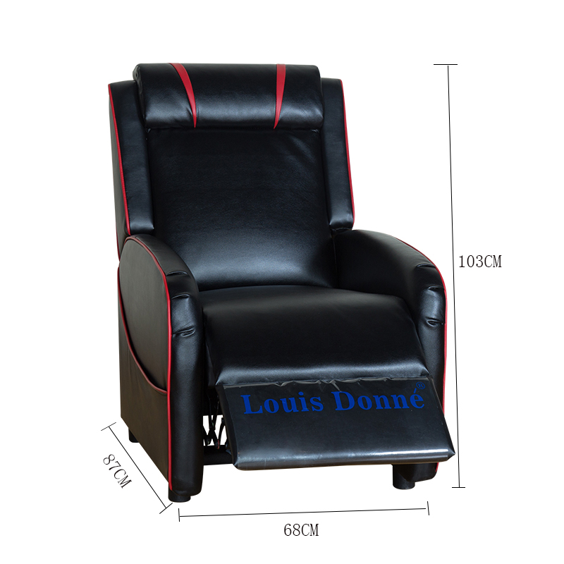 Narrow black push back recliner chair Shenzhen Mebon Furniture Co.,Ltd