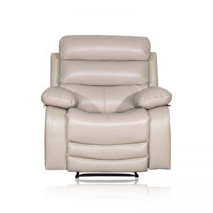 cream leather recliner chair