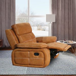 Modern French Three Seater Fabric Recliner Sofa Sets
