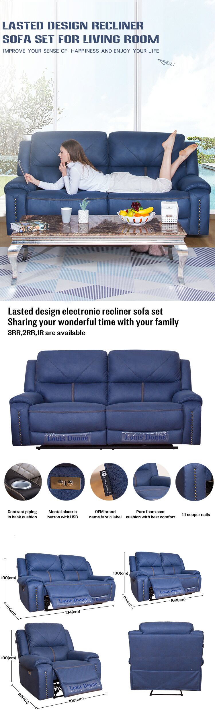 recliner chair with usb port