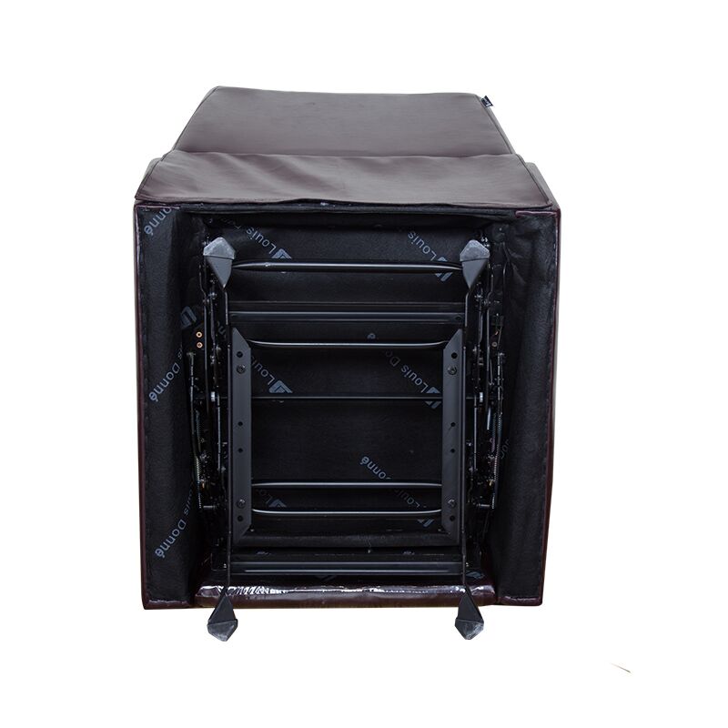 Modern Small Brown Leather Recliner Single Sofa Chair