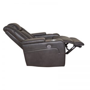 grey leather reclining sofa set