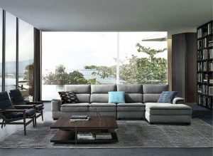 modern grey sofa living room