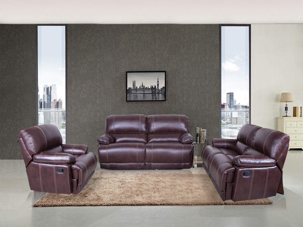 3 piece leather sofa set