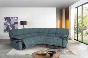 Best 5 Seater Dark Grey Corner Recliner Sofa