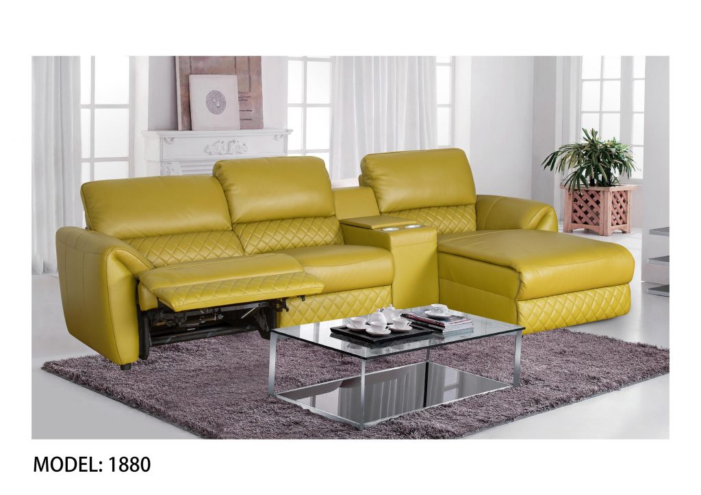 modern leather living room sofa