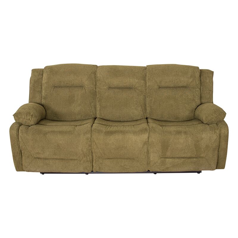 2020 Trendy Comfortable 2 Seater Green Fabric Recliner Sofa