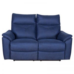 Factory-direct two seater loveseat fabric recliner sofa