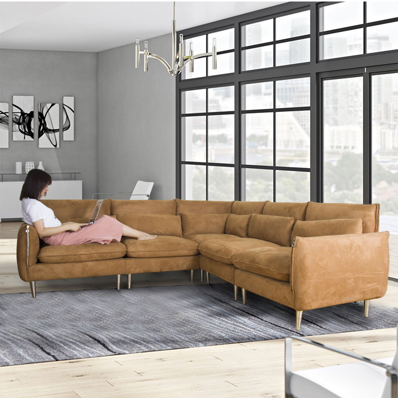 Durable Modern fabric corner sofa bed