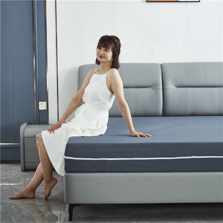 2021 OEM/ODM luxury high quality sleeping bedroom furniture new smart yoga latex intex hybrid bed and mattress