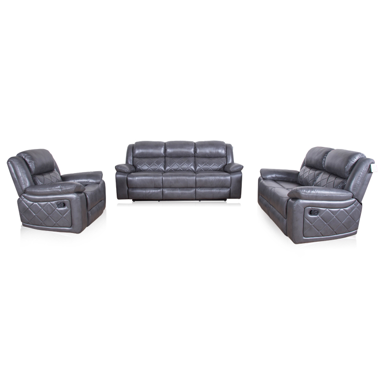 Living Room Couch Leather Power Recliner sofa set