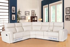 Hot Sale Wholesale Price White Corner Sofa Leather Air Recliner Sofa Set