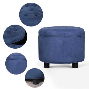 Fabric Covered Ottoman