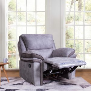 modern grey Fabic recliner sofa living room