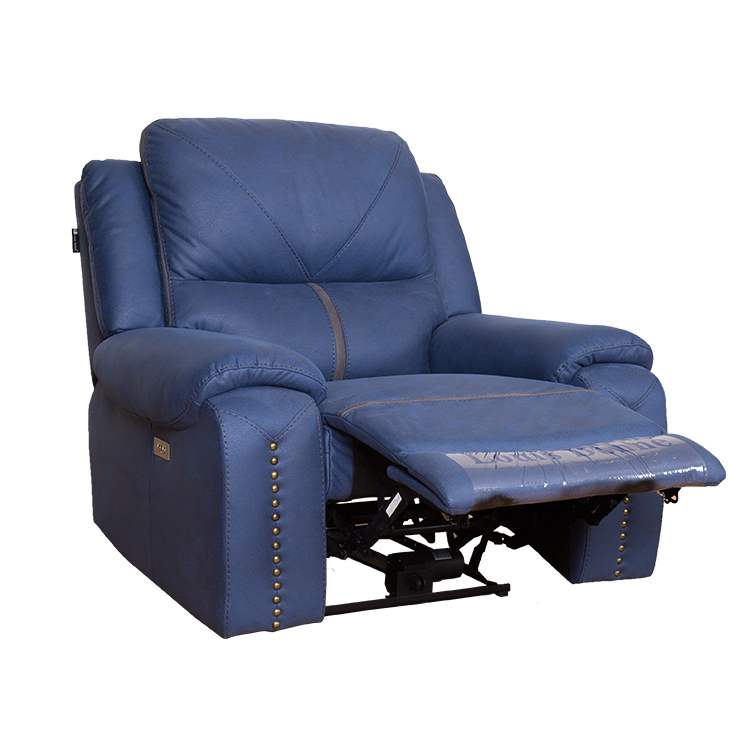 modern navy fabric electric recliner sofa Shenzhen Mebon Furniture Co
