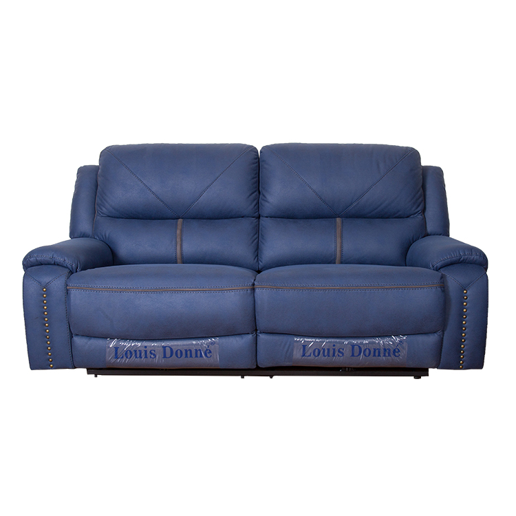 modern navy fabric electric  recliner sofa