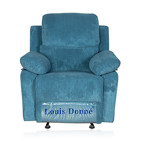 cheap  blue manual reclining sofa set living room