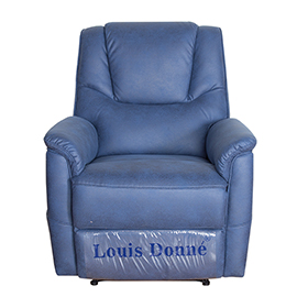 Comfortable Stylish Navy Single Recliner Chair  for Bedroom
