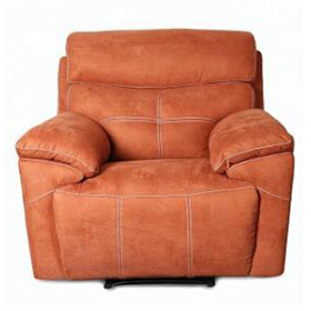 Cheap Orange 2 Seater Recliner Fabric Sofa Set