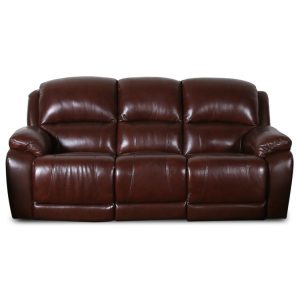 double recliner sofa with console