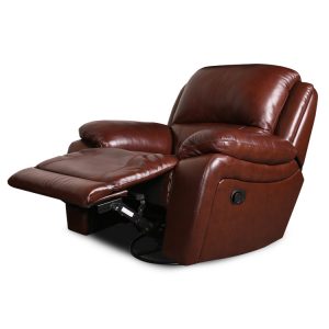 double recliner sofa with console