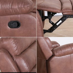 Best Modern Large Brown Fabric Recliner Sofa - Shenzhen Mebon Furniture