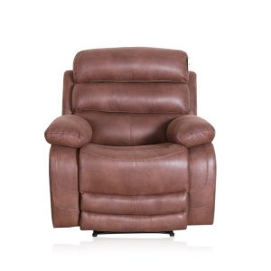 Best Modern Large Brown Fabric Recliner Sofa