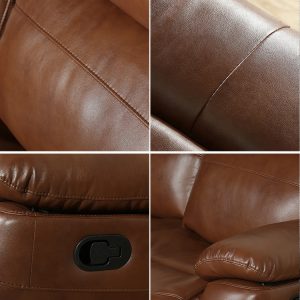 light brown leather sofa