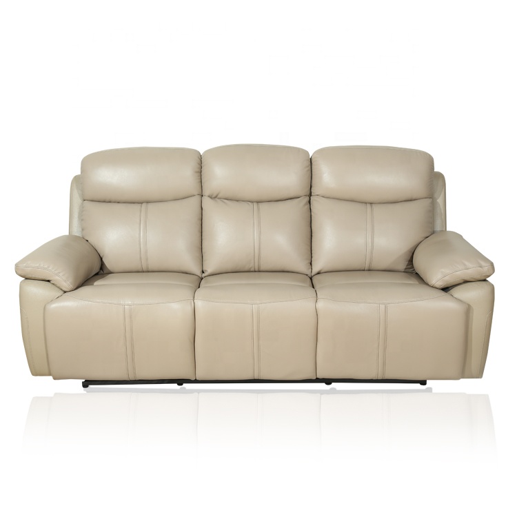 Best Comfortable Top Grain  Leather Reclining Sofa