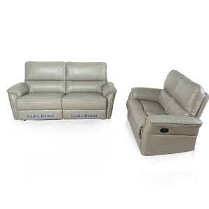 real leather reclining sofa