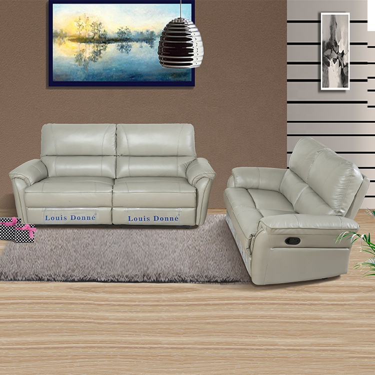 real leather reclining sofa