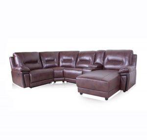 black leather corner sofa