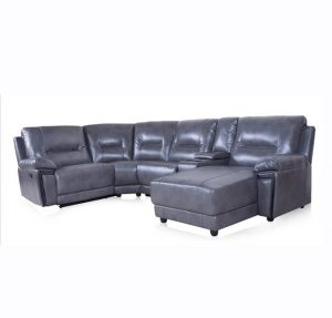 black leather corner sofa