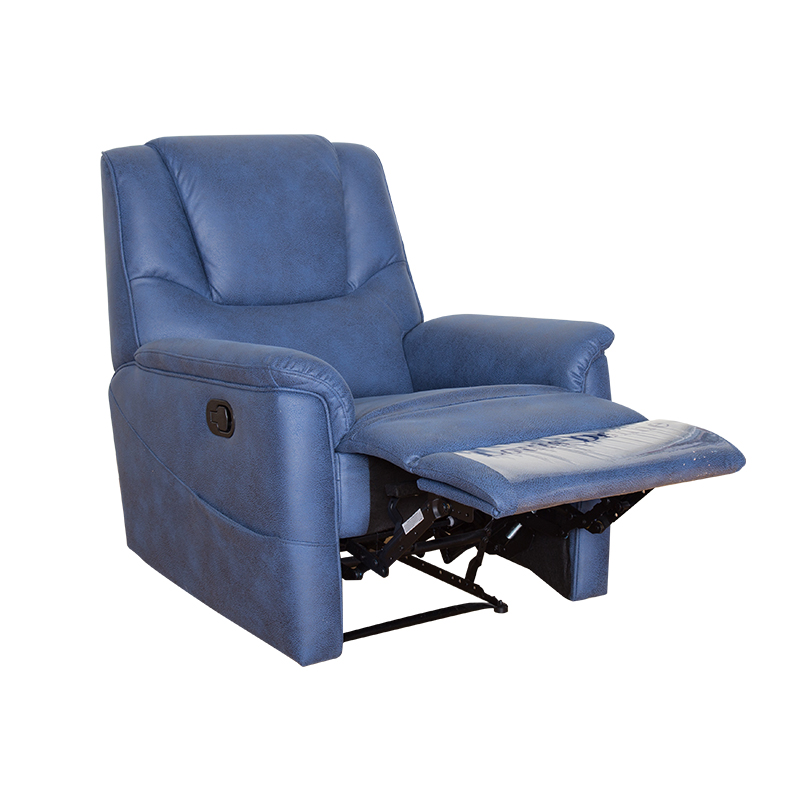 Best Blue Modern High Back Fabric Sofa