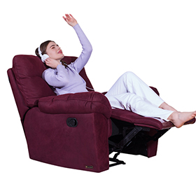 The best Luxury Red Cloth Recliner Chair