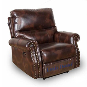 White Genuine Leather Recliner Chair for Tall Person