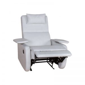 white leather recliner chair