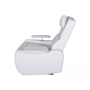 white leather recliner chair