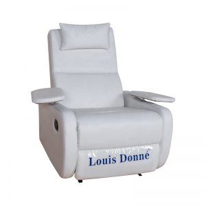 white leather recliner chair