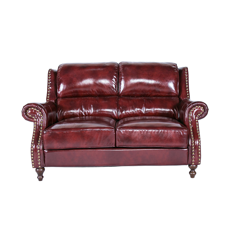 American Top Grain Leather Sectional Sleeper Sofa