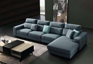 Modern Green L Shaped Sectional Sofa for Small Living Room