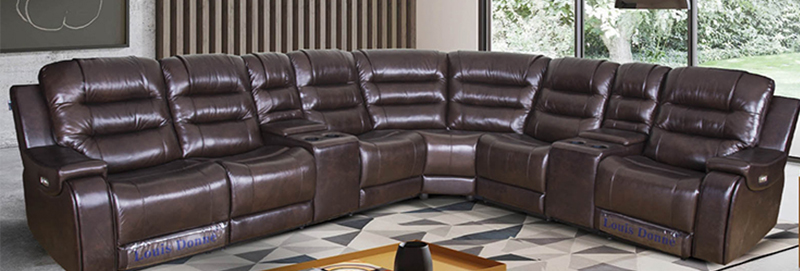 Recliner Modern Sofa Home Theater Padded Seating for Living Room